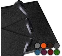 LUCA HOME - Felpudo Entrada casa 40x60cm Negro - Alfombra Antideslizante Lavable para Puerta de Entrada, Cocina y Pasillo - Felpudo Exterior e Interior - Tapetes Originales Entrada casa