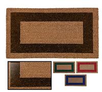 LUCA HOME - Felpudo Entrada casa - Felpudo Fibra de Coco Natural Antideslizante - Original y Elegante - Exterior e Interior - Resistente para hogar, Oficina, terraza y jardín (Marron, 50 x 90 cm)