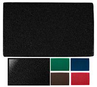 LUCA HOME - Felpudo Rizo Villena Negro Rectangular con Base Antideslizante Muy Absorbente, Felpudo 45x75cm Rizos PVC, Felpudo para Exterior e Interior