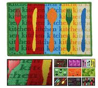LucaHome - Felpudo Cocina moqueta Antideslizante Muy Absorbente, Felpudo Cubiertos 40x60 cm, Felpudo para Interior, Lavable en Lavadora