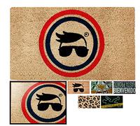 LucaHome - Felpudo de Coco Natural 70x40 con Base Antideslizante, Ideal para Puerta Exterior o Pasillo