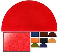 LucaHome - Felpudo de Coco Sintético 40x70cm Rojo Semiluna Con Base Antideslizante, Liso y Absorbente Para Entrada Casa, Ideal Para Puerta Exterior o Pasillo