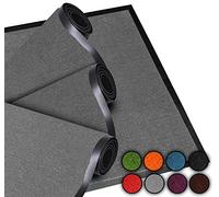 LucaHome - Felpudo Entrada casa 60x80cm Gris 2 unds - Alfombra Antideslizante Lavable para Puerta de Entrada, Cocina y Pasillo - Felpudo Exterior e Interior - Tapetes Originales Entrada casa