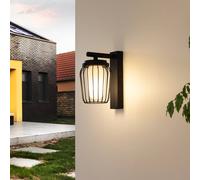 Lucande aplique de exterior Chandan, 30 cm, antracita, aluminio