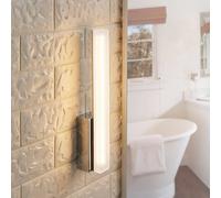 Lucande Aplique LED para baño Julie, 32 cm de altura, cromo, IP44