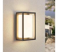 Lucande aplique LED para exterior Ilirian, antracita, aluminio, 15 cm