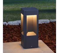 Lucande Baliza LED Annika, antracita, metal, 30 cm