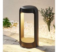 Lucande Baliza LED Habsa, 30 cm, antracita, metal
