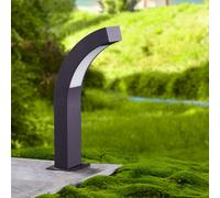 Lucande Baliza LED Lennik, 40 cm, antracita, metal