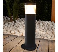 Lucande LED Lámpara para exterior Milou (Moderno) en Negro hecho de Aluminio (1 llama, iluminación senderos, baliza farola