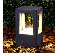 Lucande Baliza LED Nicola, 20 cm, antracita, IP54