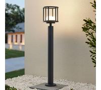 Lucande Bolardo luminoso Berenike, 85 cm, gris oscuro, metal, GX53