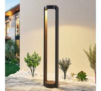 Lucande, bolardo luminoso LED Habsa, 80 cm, antracita, metal