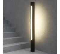 Lucande Bolardo luminoso LED Tomas, 75 cm, gris oscuro, IP54