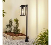 Lucande Bolardo luminoso Siveta, 100 cm de altura, negro, E27, IP65