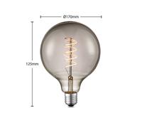 Lucande Bombilla LED E27 G125 4 W humo 1.800 K atenuable