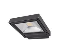 Lucande Bombillas LED aplique de pared en antracita, foco | ip65 estanco al polvo y a chorros de agua, moderno, 3000 k blanco cálido, de aluminio para balcón, terraza