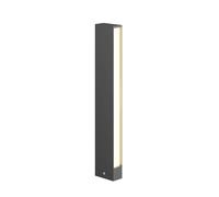 Lucande Bombillas LED baliza de jardín en gris oscuro, blanco, lámpara | bolardo luminoso exterior ip54 protección contra polvo y salpicaduras, 2 fuentes de luz, h: 60 cm, moderno, 3000 k blanco