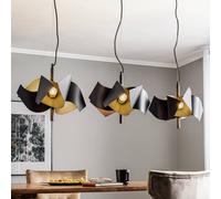 Lucande Imron lámpara colgante, 3 luces, negro