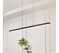 Lucande Lámpara colgante LED Pendolo, negra, aluminio, 120 cm