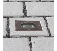 Lucande Lámpara de suelo LED empotrable Ava, 12 cm x 12 cm, IP67