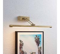 Lucande Lámpara LED para cuadros Dimitrij, latón, metal, 54 cm