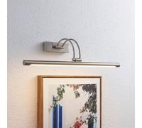 Lucande Lámpara LED para cuadros Dimitrij, níquel, metal, 54 cm