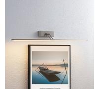 Lucande Lámpara LED para cuadros Thibaud, 84 cm, níquel, aluminio