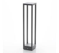 Lucande LED Lámpara para exterior Carlota (Moderno) en Negro hecho de Aluminio (1 llama, iluminación senderos, baliza farola