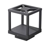 Lucande LED Lámpara para exterior Lealan (Moderno) en Negro hecho de Aluminio (1 llama, iluminación senderos, baliza farola