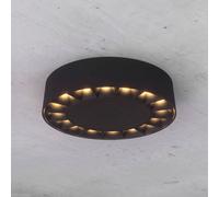Lucande Plafón para exterior LED Kelissa, redondo, negro