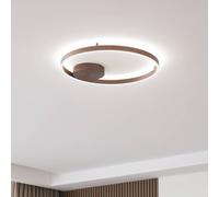 Lucande Smart LED plafón Moise, café, CCT, Tuya