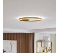 Lucande Smart LED plafón Moise, oro, CCT, Tuya