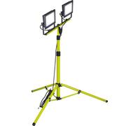 Luceco Foco de Trabajo Trípode 2x 50W, Luz Portátil IP65 Impermeable, Lampara LED Portátil para Obras, Jardines, Automóviles, Garajes