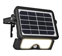 Luceco Foco LED Solar Exterior Guardian LEXSF6B40, Sensor PIR, Ajustable, 5W 550lm 4000K IP65, Negro