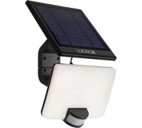 Luceco Foco solar de 11 W, 1500 lm, con Pir y panel solar desmontable de 4000 K