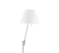 Luceplan Lámpara de pared Costanzina D13 a.pi Blanco. on-off switch