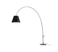 Luceplan Lámpara de pie Lady Costanza D13E d Pantalla negra. base lacada en negro