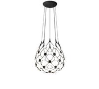 Luceplan Lámpara de techo Mesh Negro. small. cable 1m