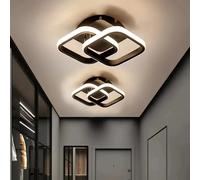 Luces colgantes cuadradas en ambos lados, luces de techo cuadradas integradas blancas instaladas en la cocina, ático, pasillo, balcón, escaleras