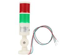 Luces de advertencia industriales, luces de apilamiento de torre de señalización LED, lámpara de torre de seguridad de columna con base giratoria, 24 V CC de doble capa, para equipos mecánicos