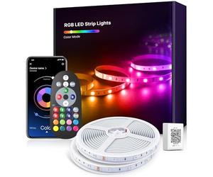 Luces de Tiras LED de 20 m, RGB Música Sync Color Cambio de con Smart App Control Remote, Luces LED para la iluminación de la habitación de la habitación Decoración del hogar Flexible