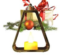 Luces de vela de Navidad, luces LED de noche colgantes para árbol con asa, faroles decorativos para dormitorios, patio, porche, jardín, alféizar de ventana, salas de estar, mesas de comedor