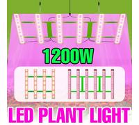 Luces LED de cultivo de 1200W, tablero cuántico de espectro completo, lámpara IR UV para plantas, tienda de campaña, verduras verdes, flores de tomate, iluminación de relleno