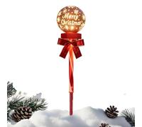 Luces Navideñas Solares Decoración Global Impermeable con Copo de Nieve LED | Luces solares navideñas con estacas para Fiestas Celebraciones Patio Jardín Trasero Porche Luz cálida