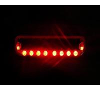 Luces Solares Coche Lluvia IP65 Metal Luces Solares Coche Lluvia | para carga solar automática, 10 LEDs alta intensidad, impermeable IP65, carcasa metal, tráfico(Red)