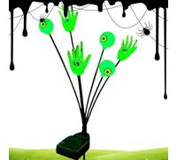 Luces Solares De Estaca Halloween Decoración Jardín Con Mano Esquelética Y
