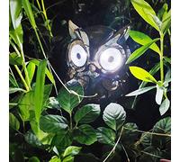 Luces solares para jardín, figura de animales, resistente al agua, luces solares para decoración de caminos, patio y césped, resina sintética, búho