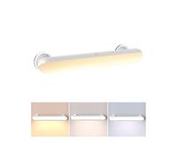 Luces Tocador Sin Cable con Recargable 5000mAh, Luces para Espejo de Ventosas Roscadas, Luces Espejo Maquillaje de 3 Colores, Luces Tocador Maquillaje Magnética USB con Control Remoto para Espejos