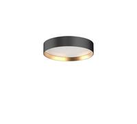 LUCIA 35 Lámpara de Pared/Techo Negra/Dorada, 18W, 2700K